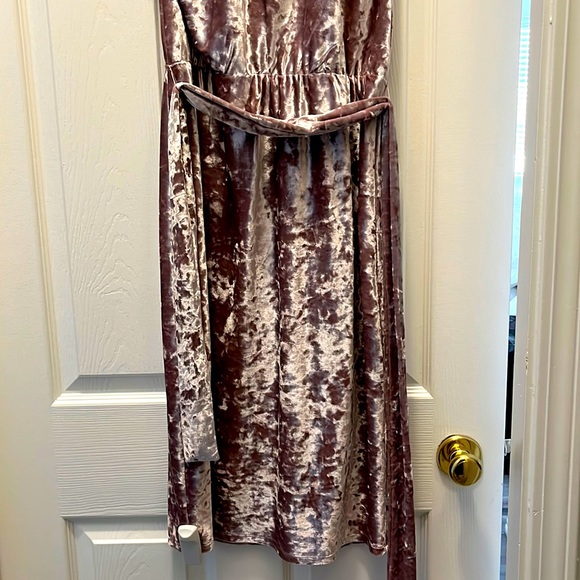 Ever New Velour Mauve/Grey Dress - Picture 3 of 5